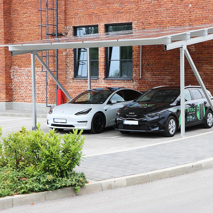 Carport Fotowoltaiczny Wiata 2 Stanowiska V-TAC