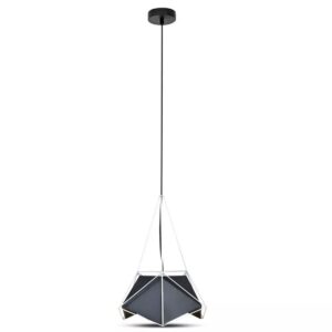 Oprawa Zwieszana V-TAC Basics Biała / Czarny Klosz 400x540mm VT-7401-B 5 Lat Gwarancji
