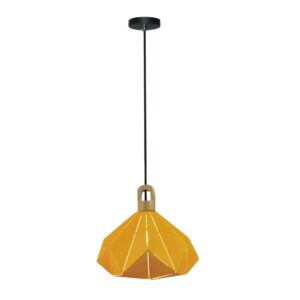 Oprawa Zwieszana V-TAC Drewno Żółty Pastel Seria Pryzmat 320x270mm VT-7323-Y 5 Lat Gwarancji
