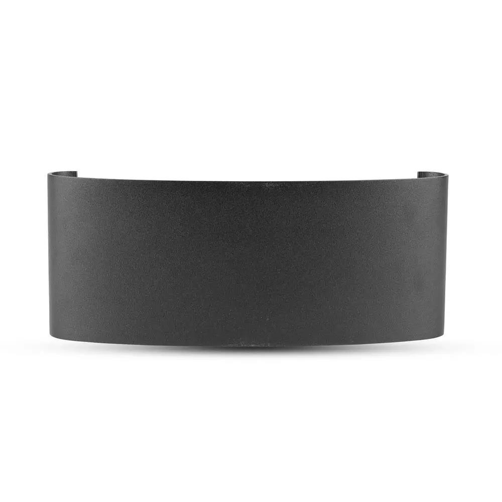 Oprawa Ścienna Góra Dół V-TAC 7W LED Czarna IP65 VT-848 3000K 940lm