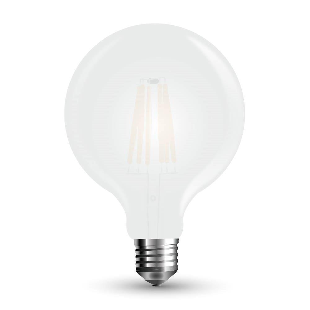 Żarówka LED V-TAC 7W Filament E27 G125 Mrożona VT-2067 6400K 800lm