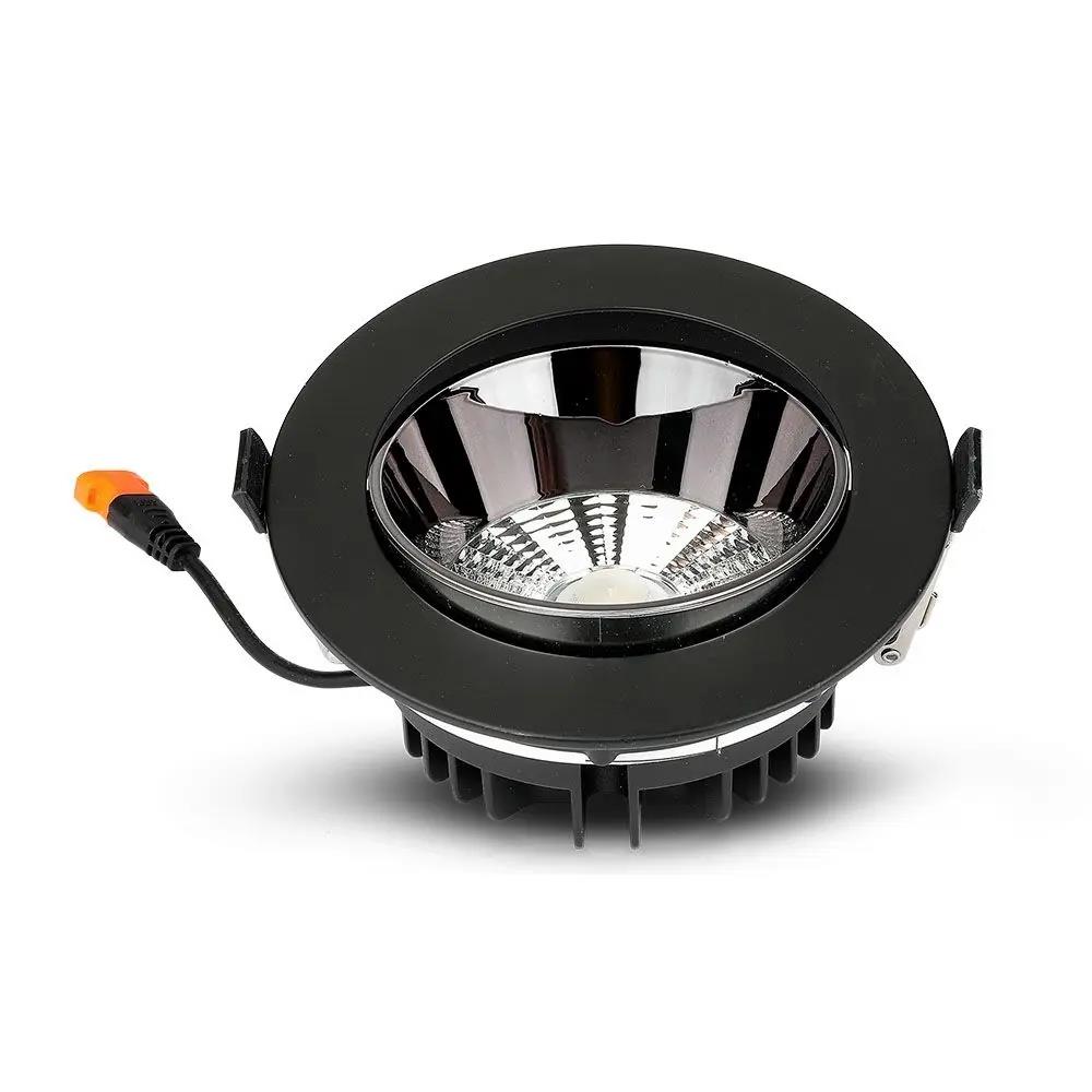 Oprawa Downlight V-TAC SAMSUNG CHIP 20W Czarna Uchylna VT-2-13 6400K 1780lm 5 Lat Gwarancji