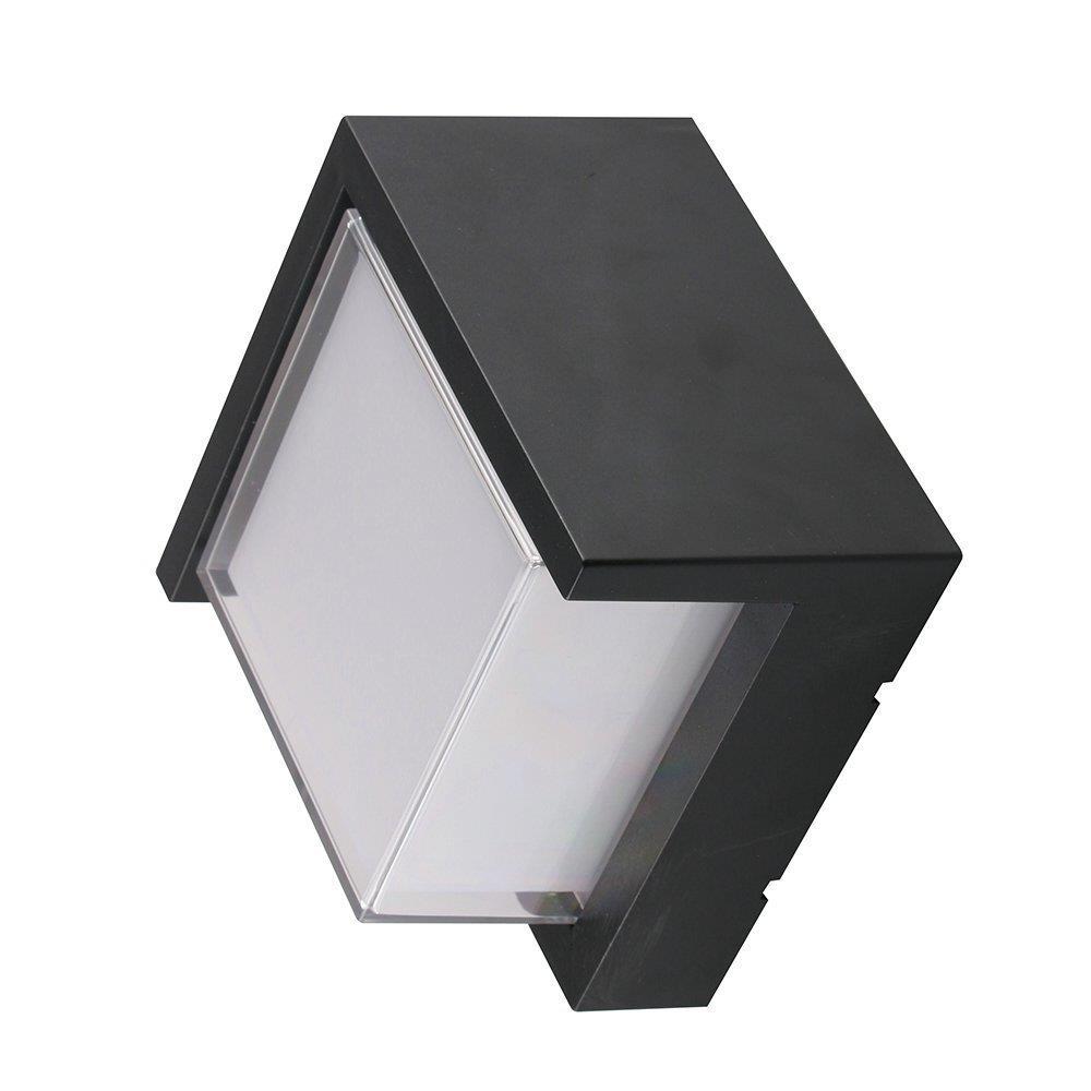 Oprawa Ścienna V-TAC 12W LED IP65 Czarny Kwadrat VT-827 4000K 1160lm