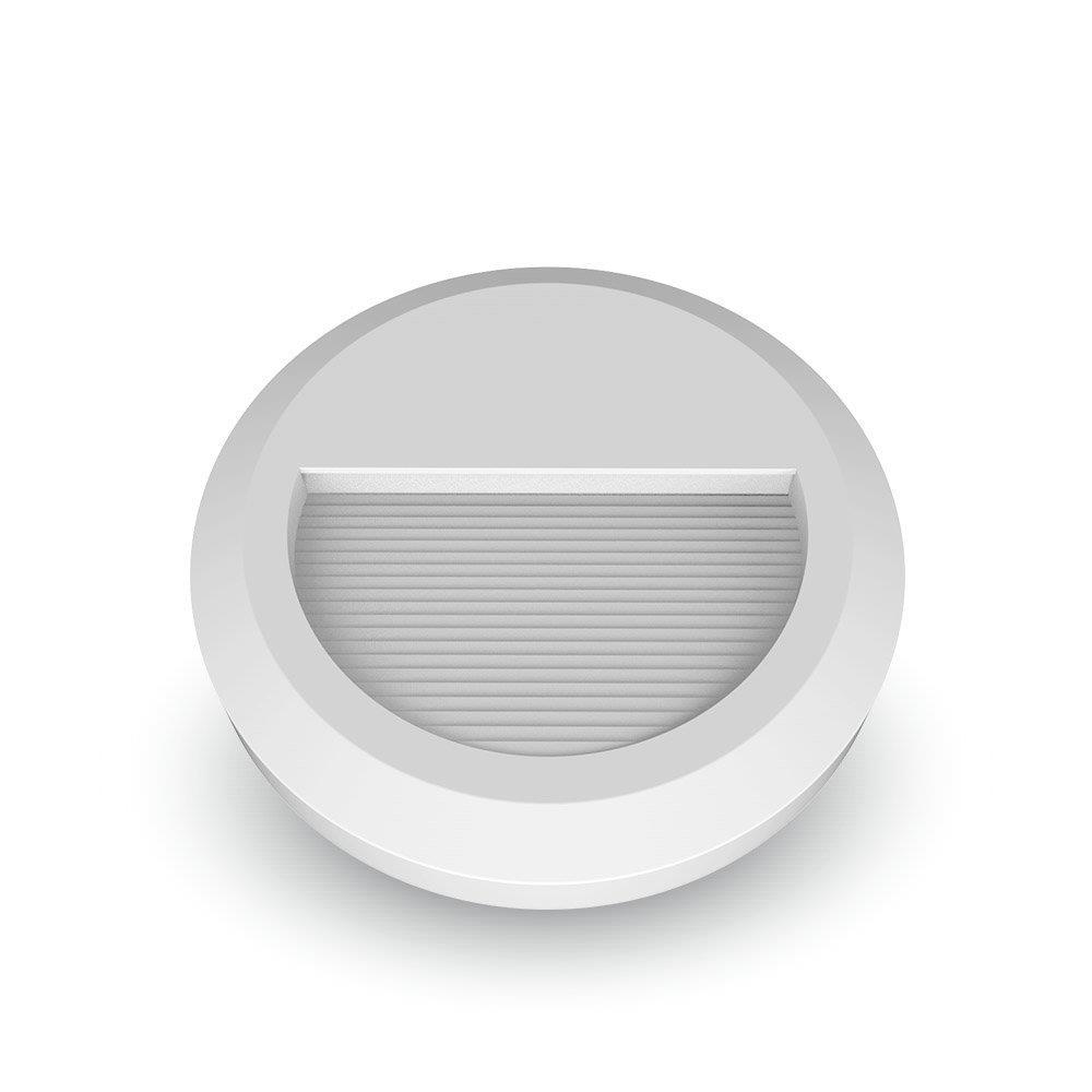 Oprawa Schodowa 2W LED V-TAC Biała Okrągła 230V IP65 VT-1142 3000K 80lm