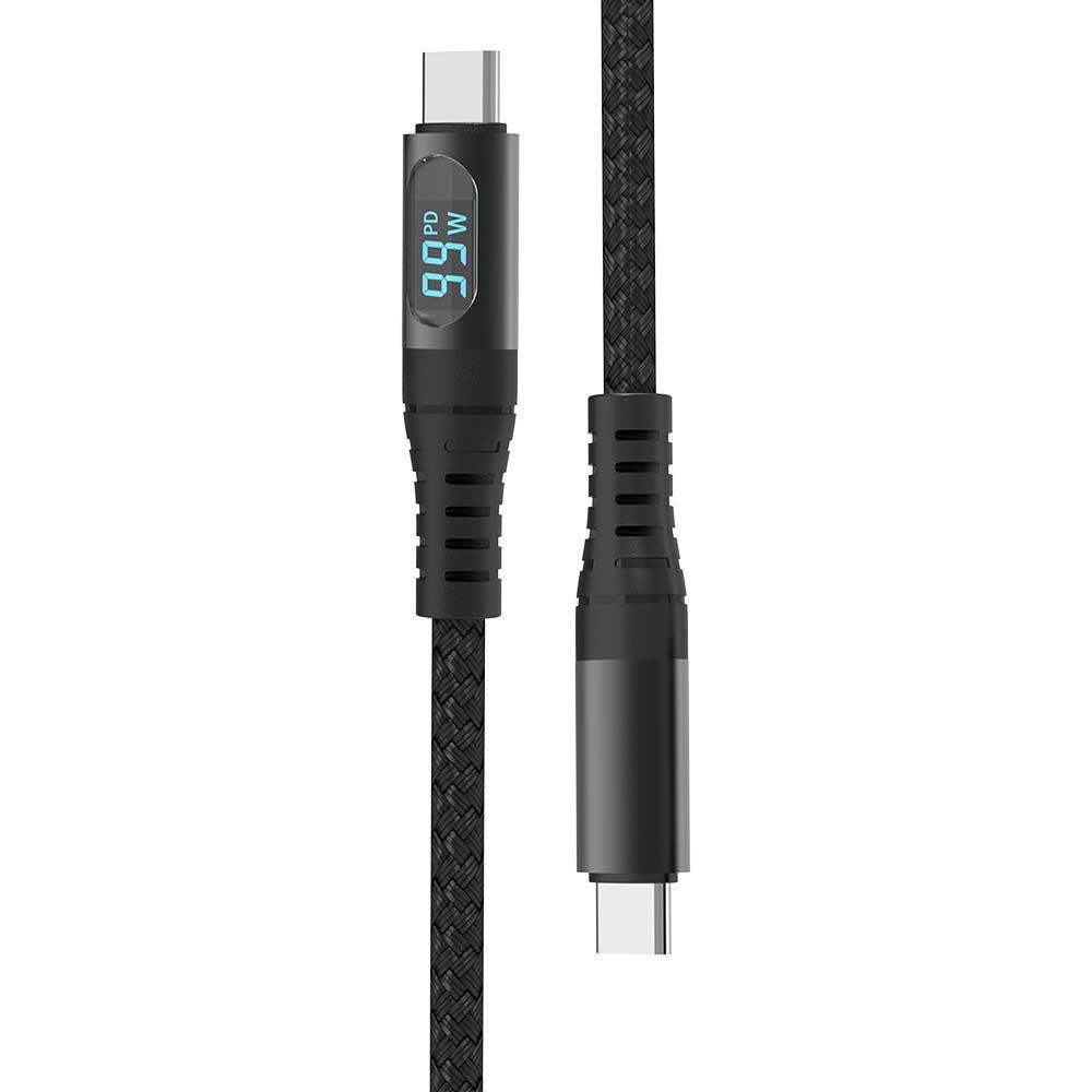 Przewód Type C do Typ C USB V-TAC 1Mb Czarny High Speed LCD 100W VT-5303