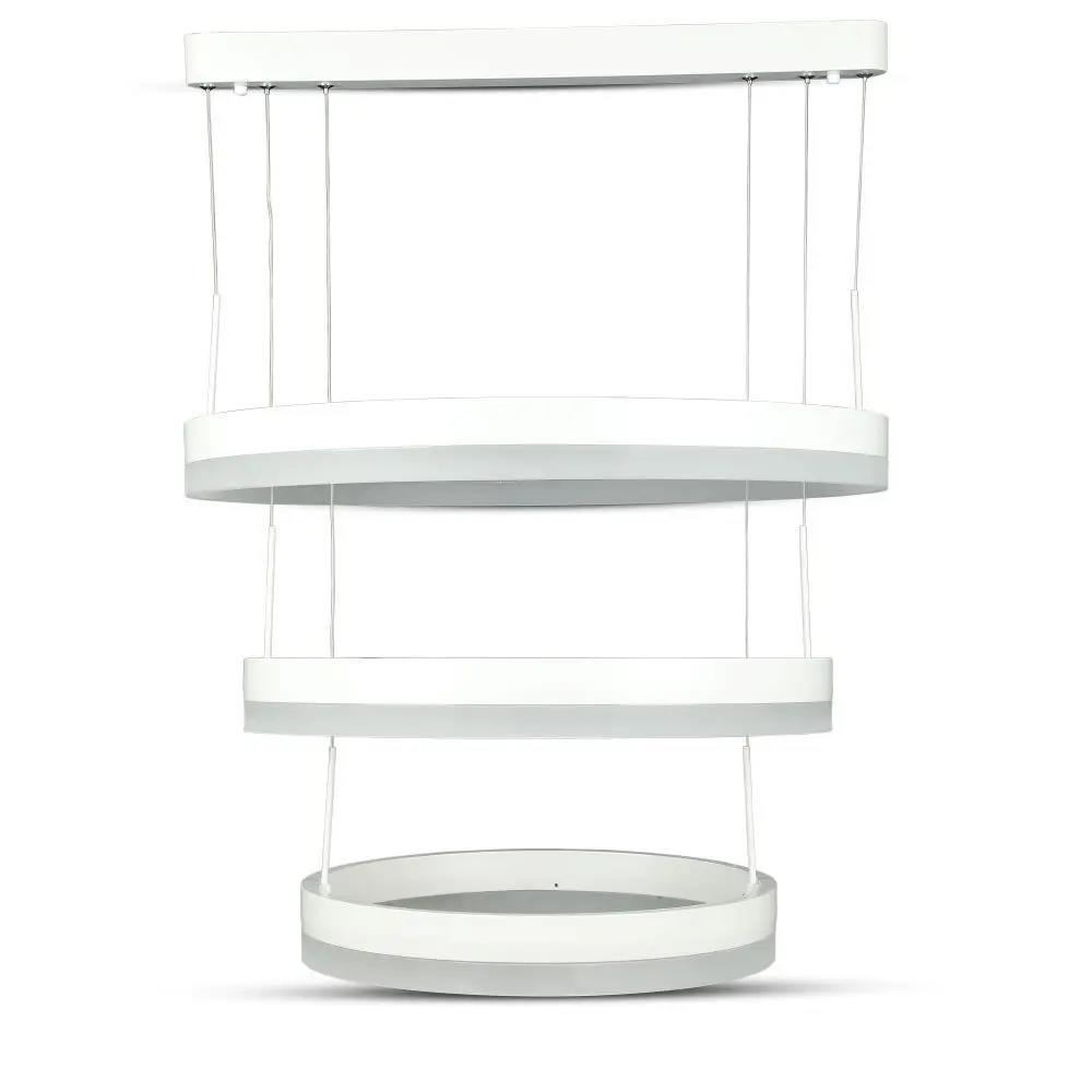 Oprawa Zwieszana LED V-TAC 82W Soft Light Chandelier Ściemnianie Biały VT-82-3-W-N 3000K 4550lm 3 Lata Gwarancji