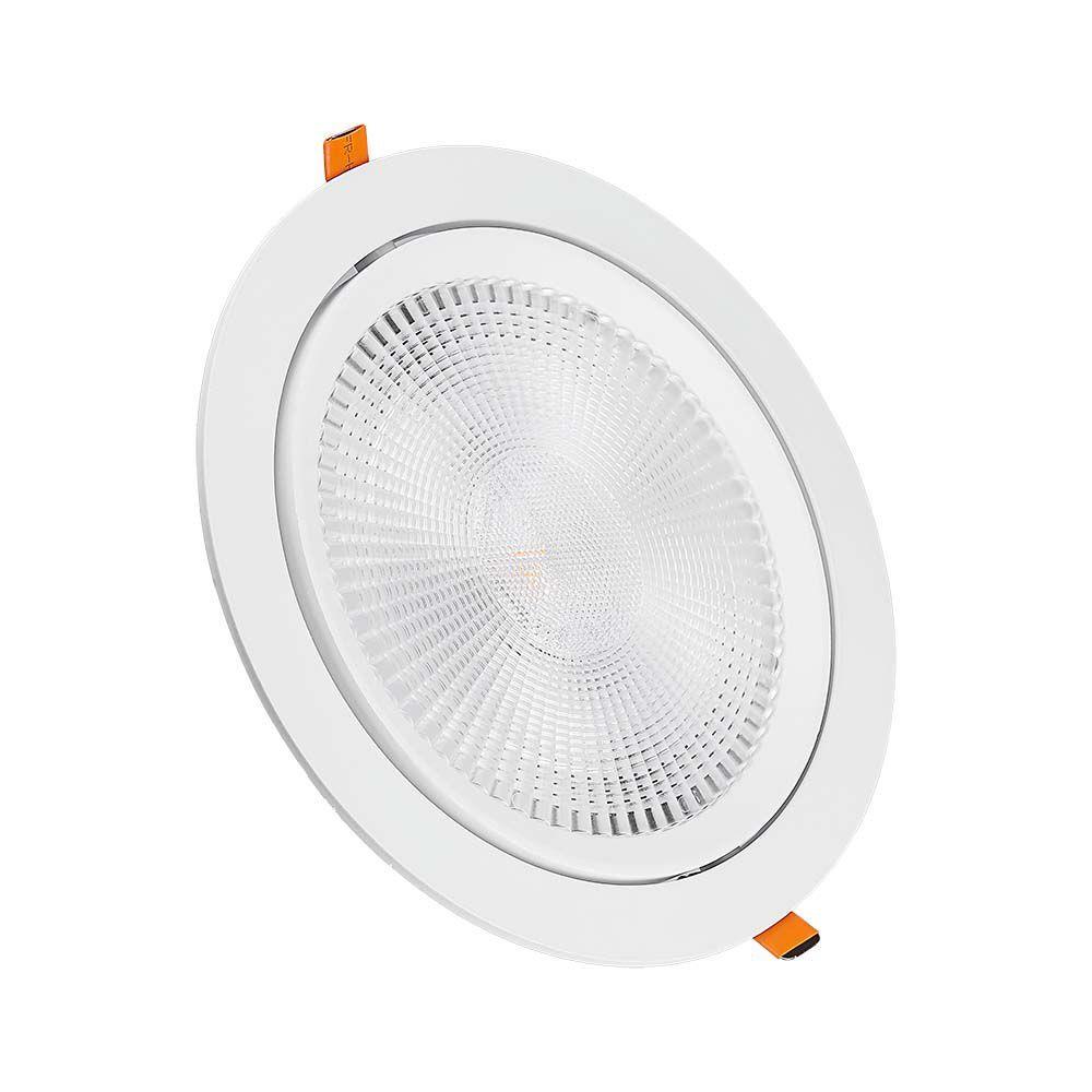 Oprawa V-TAC LED Downlight SAMSUNG CHIP 10W Ruchoma VT-2-10 4000K 1075lm 5 Lat Gwarancji