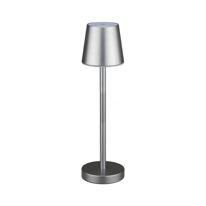 Lampka Biurkowa / Nocna V-TAC 3W LED 39 cm, Ładowalna USB-C, Ściemnialna, Szara VT-7703 4000K 70 lm