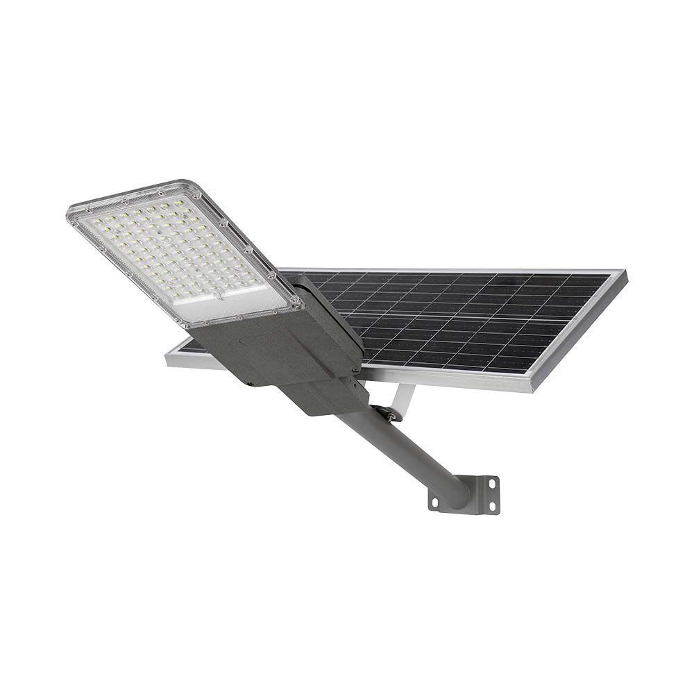 Naświetlacz Oprawa Uliczna LED Solarna V-TAC BRIDGELUX CHIP IP65 Pilot LiFePO4 Panel 40W VT-15111ST 6500K 2500lm