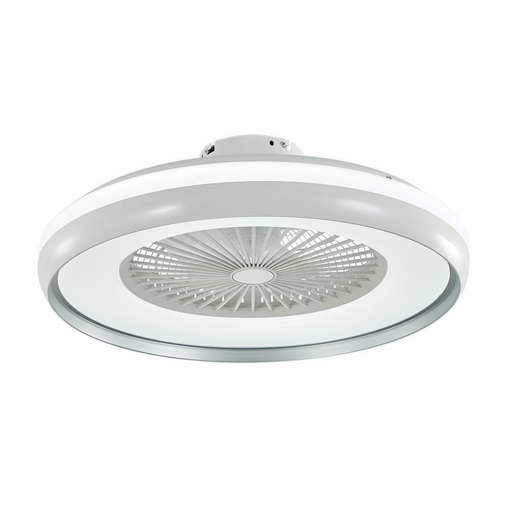 Wentylator Sufitowy V-TAC 45W LED Pilot RF CCT Szary VT-5022 3000lm