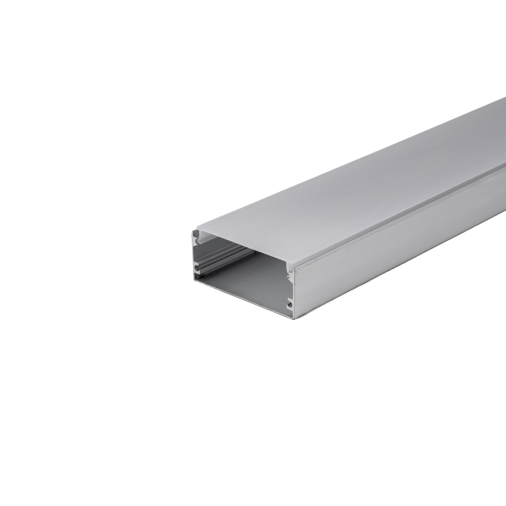 Profil Aluminiowy V-TAC 2mb Anodowany, Klosz Mleczny 20x50mm VT-8206