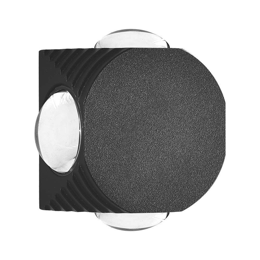 Oprawa Ścienna Góra Dół V-TAC 4W LED IP54 Czarna VT-2544 4000K 390lm