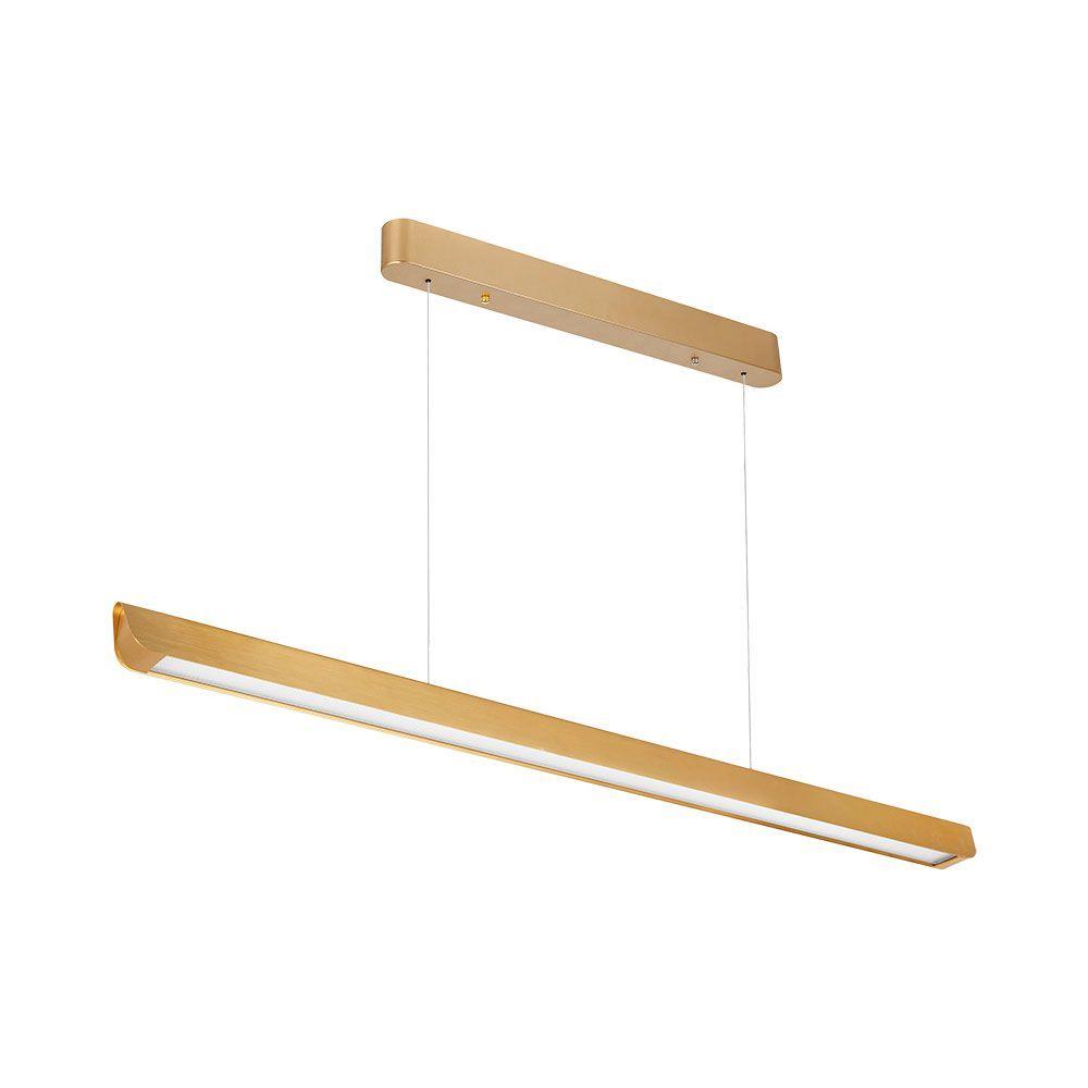 Oprawa V-TAC LED Linear SAMSUNG CHIP LIFUD Driver 36W 100st CCT Zwieszana 120cm Złoty MAT VT-7-35 3000K-4000K-6400K 2880lm 5 Lat Gwarancji