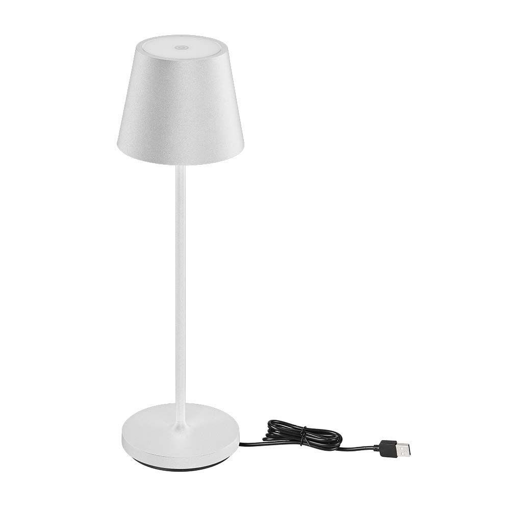 Lampka Biurkowa Nocna V-TAC 1,5W LED 27,5cm Ładowanie Ściemnianie IP54 Biała VT-7997 3000K 150lm