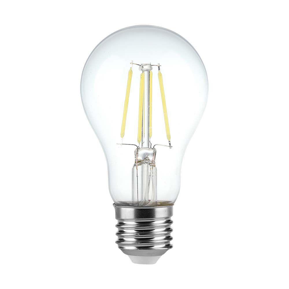 Żarówka LED Filament V-TAC 4W E27 A60 3xKlik Ściemnialna VT-2504 3000K 400lm