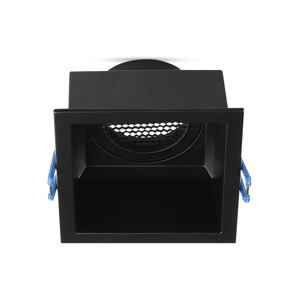 Oczko V-TAC GU10 Hoyne Comb Aluminium Kwadrat Czarne VT-9001SQ