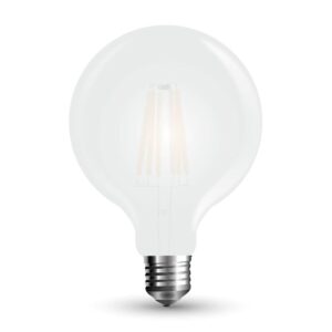 Żarówka LED V-TAC 7W filament E27 kula G95 mrożona VT-2057 6400K 840lm