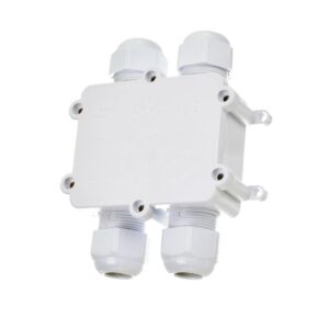 Puszka złączka mufa hermetyczna 4x4Pin biała 0.5-4mm2 średnica przewodu 8-12mm IP68 V-TAC VT-871