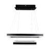 Oprawa zwieszana LED V-TAC 100W soft light chandelier ściemnianie czarny VT-101-2D 3000K 8050lm 3 lata gwarancji
