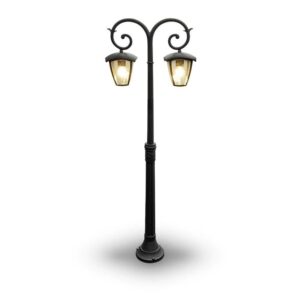 Latarnia ogrodowa V-TAC 2XE27 1410mm IP44 czarny VT-738