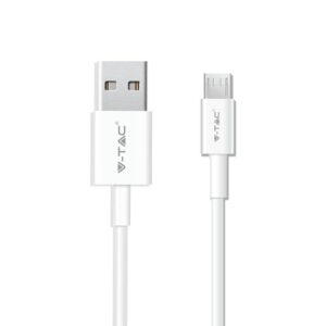 Przewód micro USB V-TAC 1M biały seria pearl VT-5301