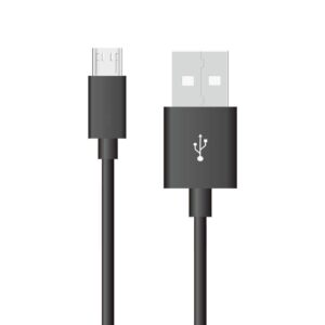 Przewód micro USB V-TAC 1M czarny seria srebrna VT-5321