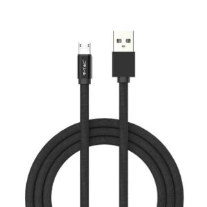 Przewód micro USB V-TAC 1M czarny seria ruby VT-5341