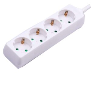 Przedłużacz 4 gniazda V-TAC (3G 1.5MM2 X 1.5M) biały VT-1104