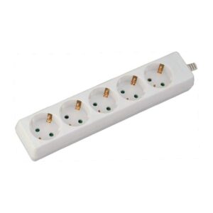 Przedłużacz 5 gniazd V-TAC (3G 1.5MM2 X 1.5M) biały VT-1105