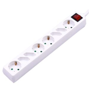 Przedłużacz 8 gniazd z przełącznikiem V-TAC 4+4 (3G 1.5MM2 X 1.5M ) biały VT-1118