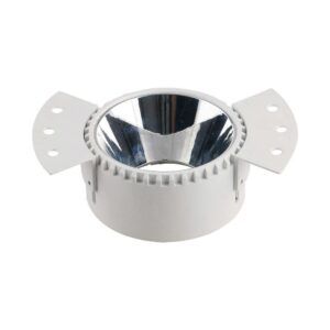 Oprawa wpuszczana V-TAC GU10 okrągła biała ramka odbłyśnik chrom VT-889 3 lata gwarancji