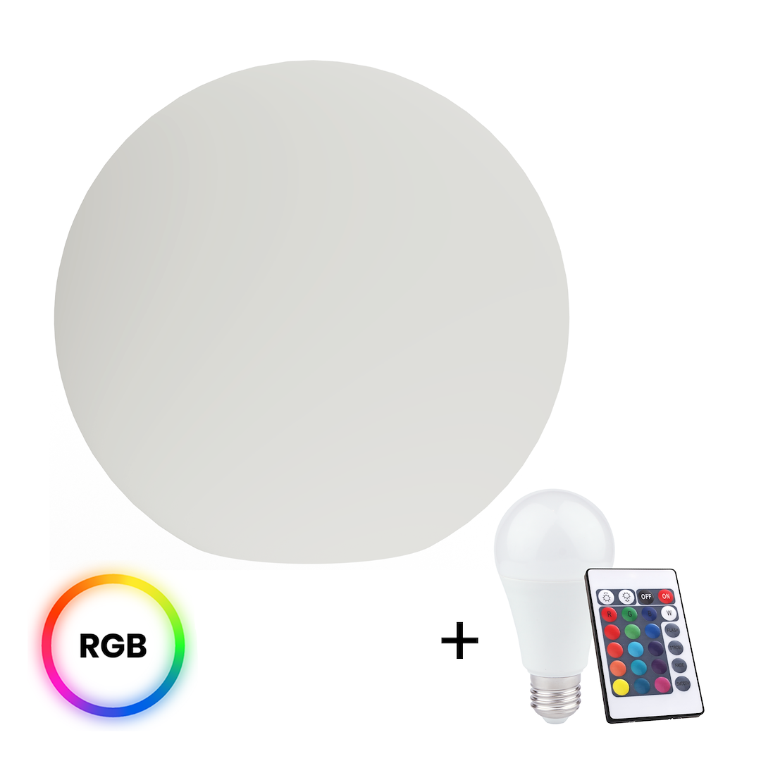 Kula Ogrodowa Globo Ø300 mm + Żarówka RGB 10W + Pilot – IP44