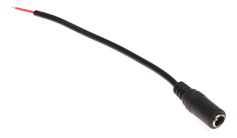 Gniazdo DC z przewodem 12 cm 2,1x5,5