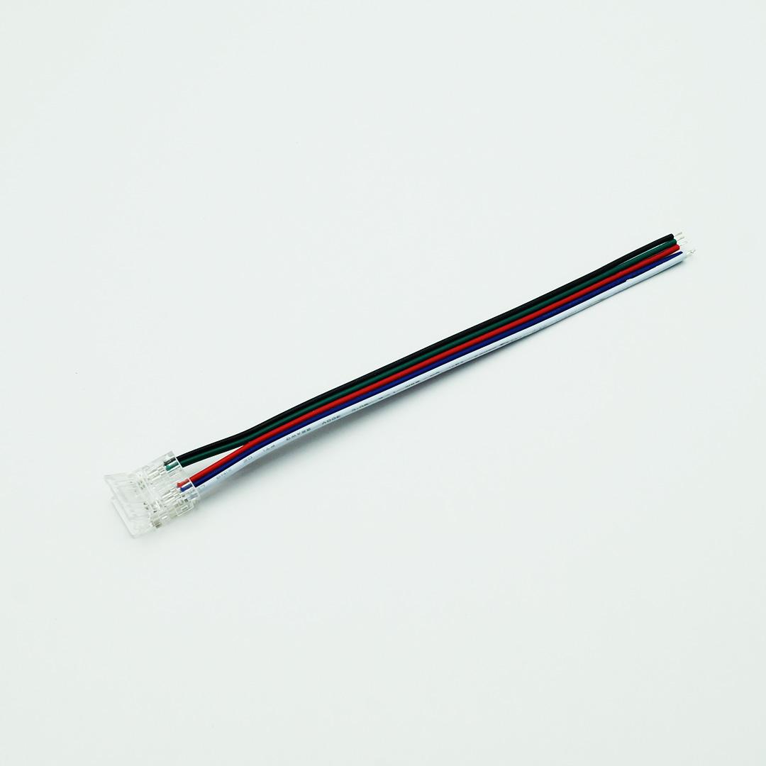 Złączka jednostronna 12 mm RGBW COBCLICK z przewod