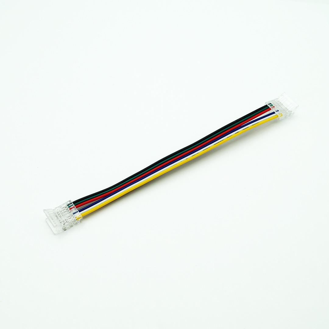 Złączka dwustronna 12 mm RGB+CCT COBCLICK z przewod