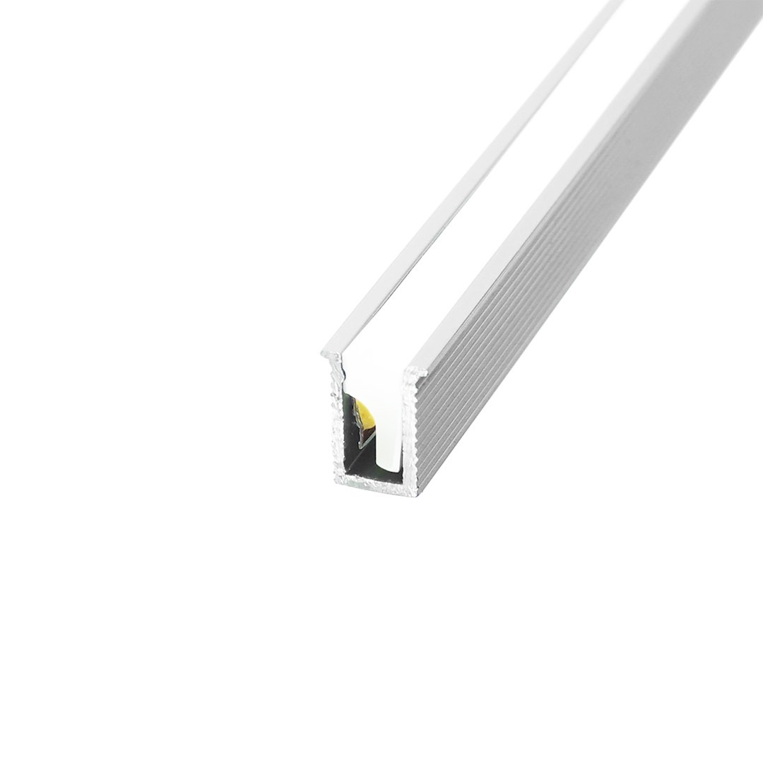 Profil aluminiowy TINY 3m Wpuszczany anodowany z silikonową osłoną