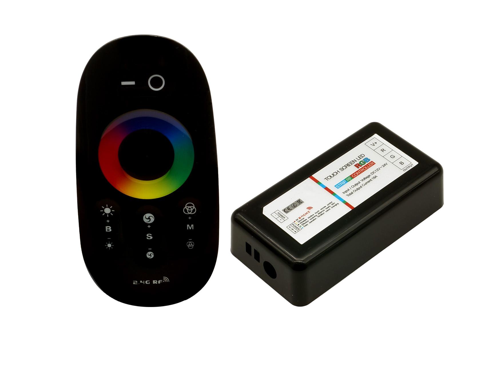 Sterownik RGB RF 2,4G czarny