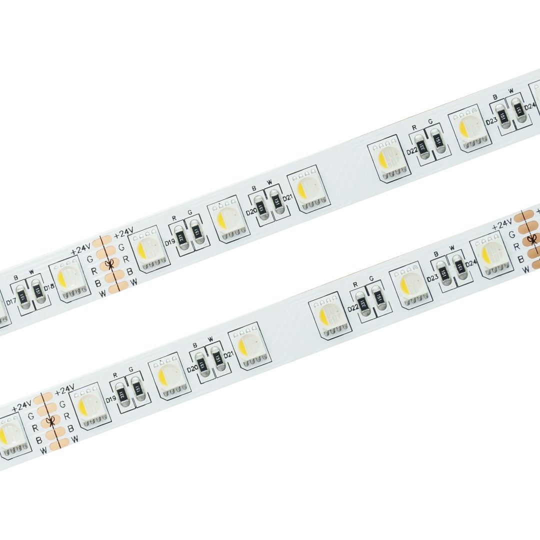 Taśma LED 60 SMD 5050 IP20 - RGBNW 24Vszer.12mm