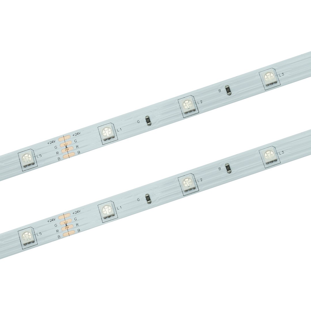 Taśma LED 30 SMD 5050 IP20 - RGB 24V7,2W/m