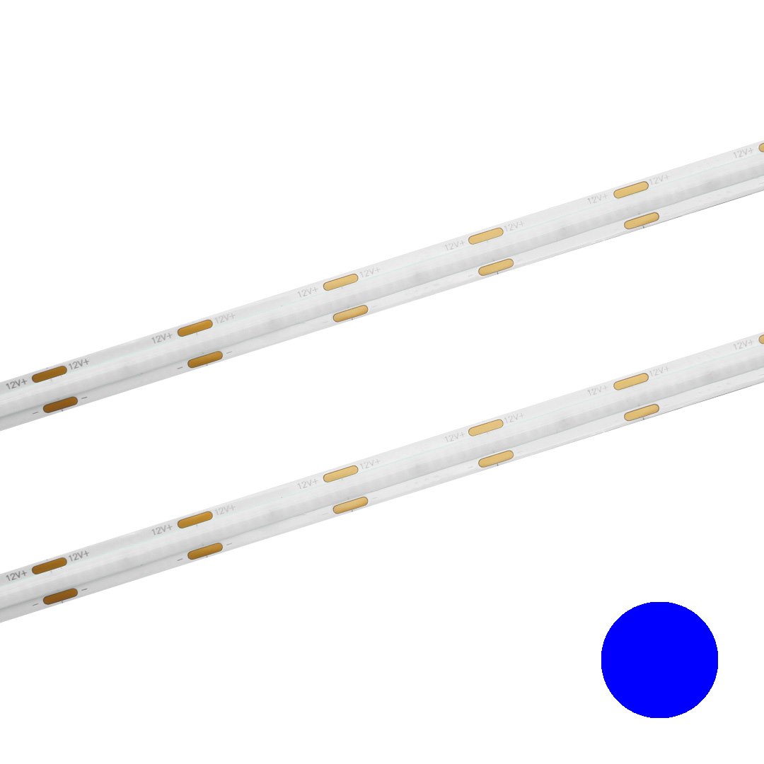 Taśma LED COB 480 niebieska 12V 8mm 11W/m