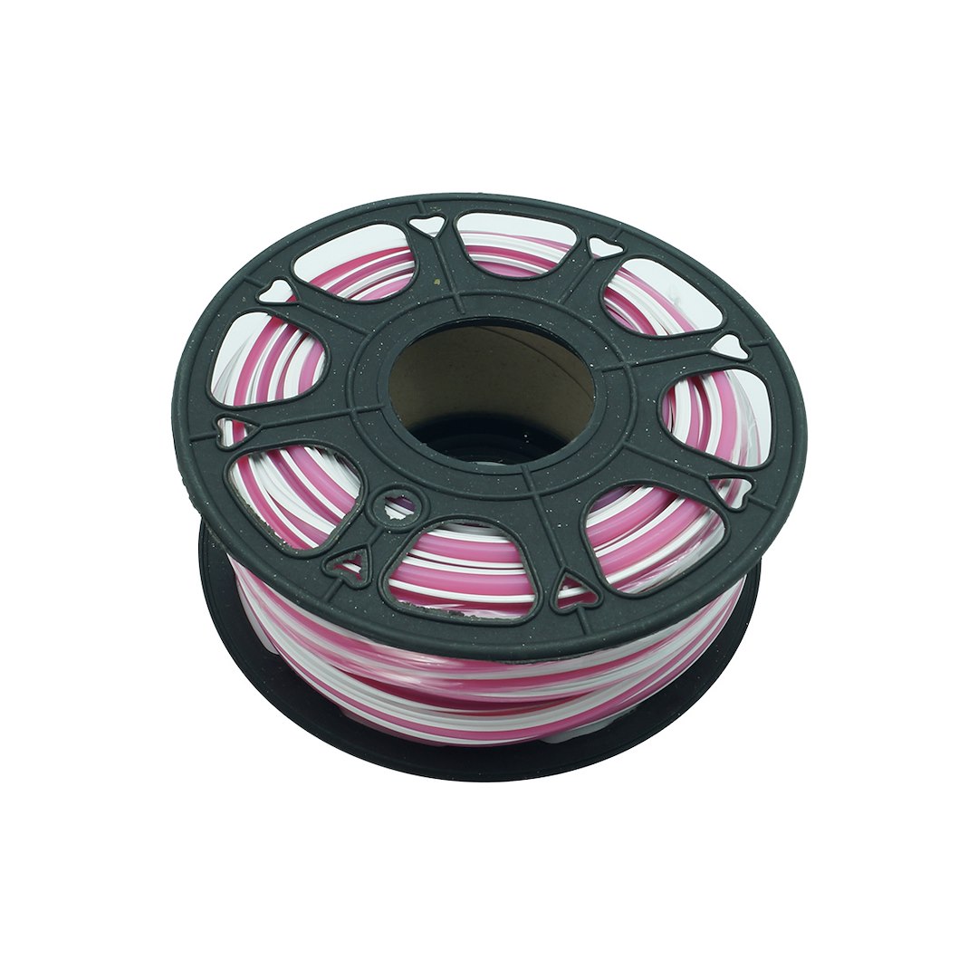 Neon frez 6 mm silikonowa osłona dotaśmy LED różowa