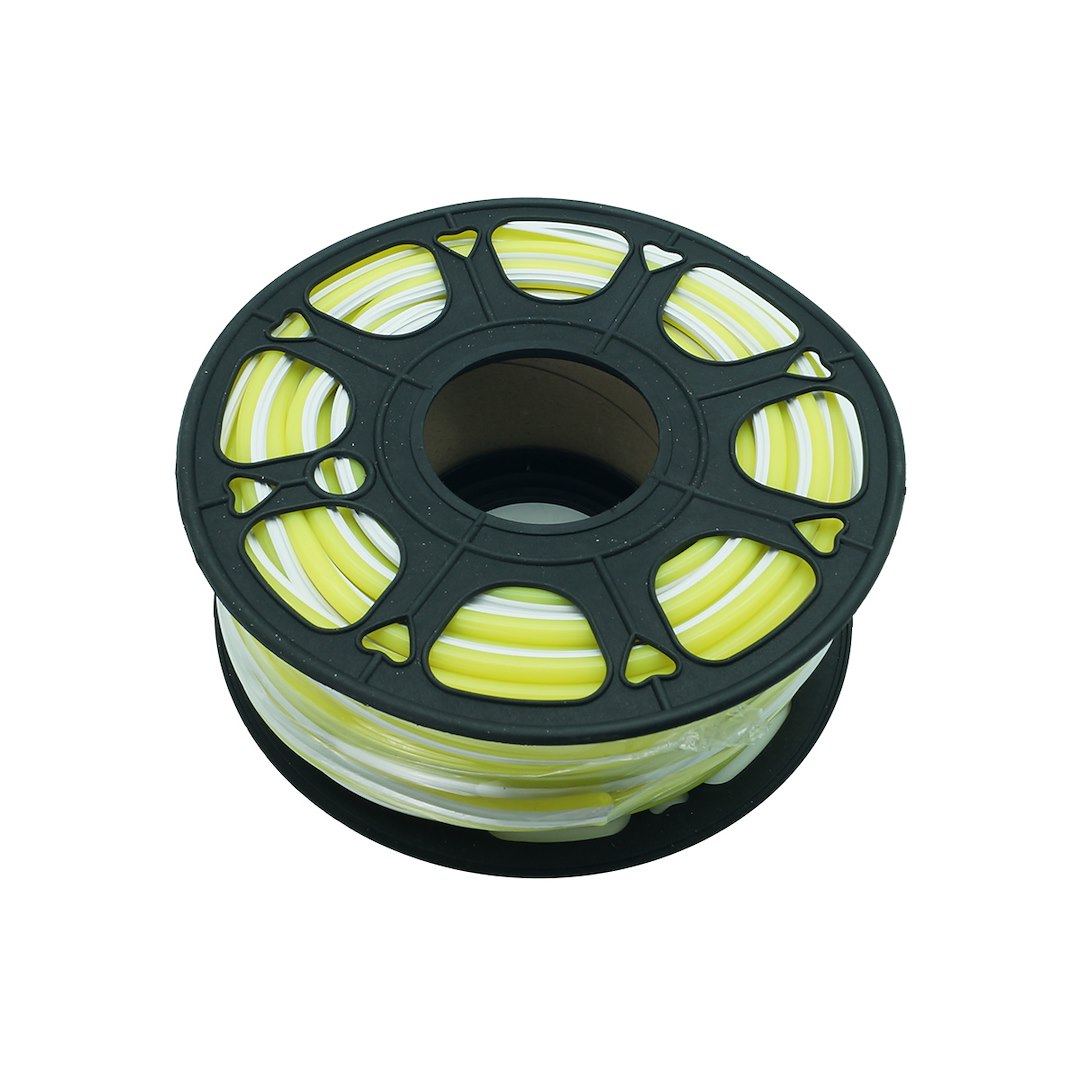 Neon frez 6 mm silikonowa osłona dotaśmy LED limonkowa
