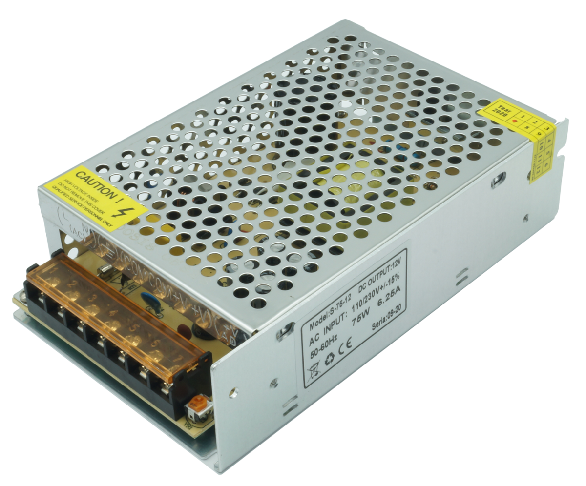 Komp. zasilania 12V DC IP20 6,25A 75W