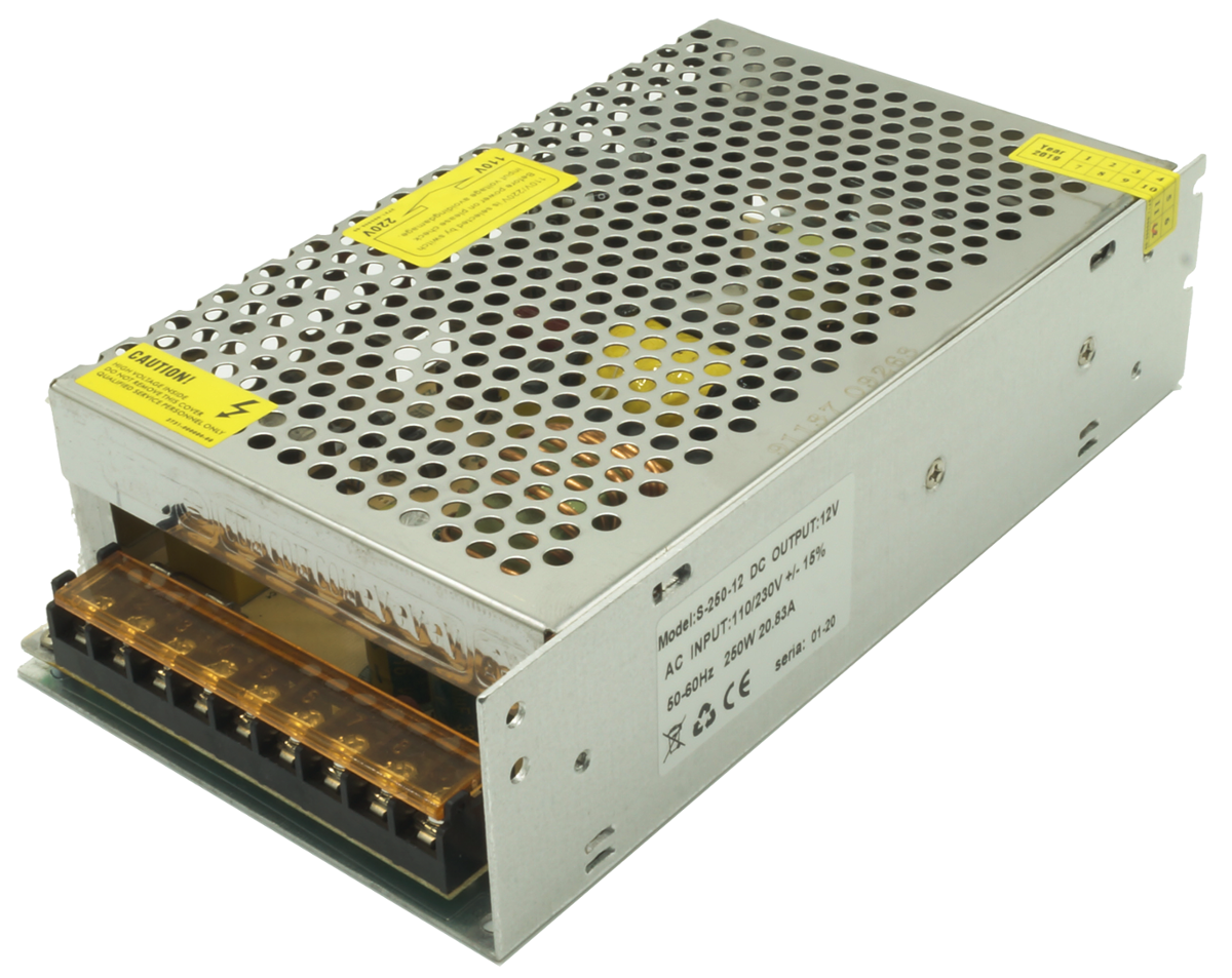 Komp. zasilania 12VDC IP20 20,83A 250W
