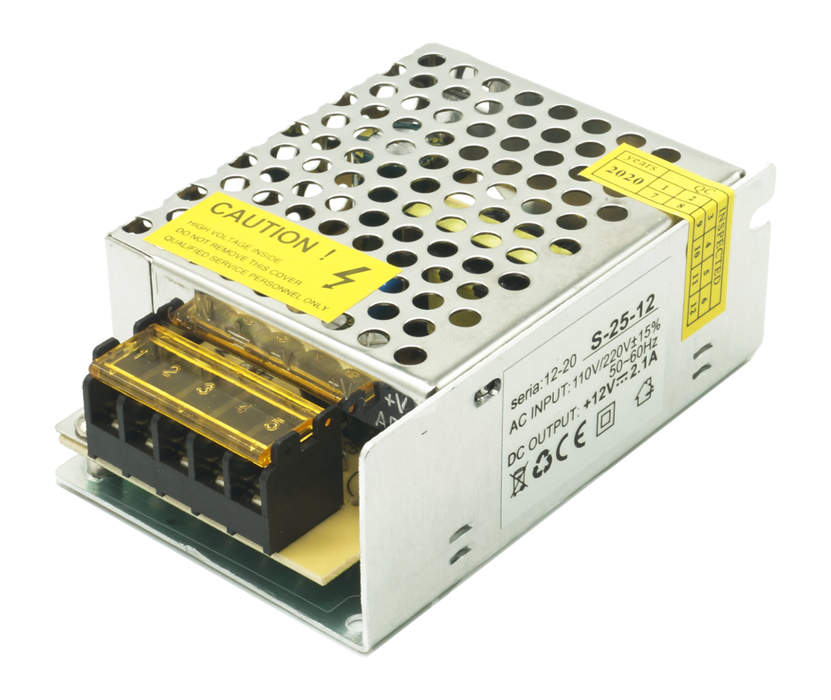Komp. zasilania 12VDC IP20 2,1A 25W
