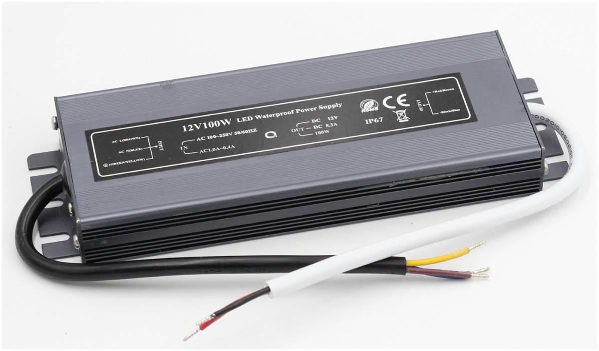 Komp. zasilania wodoodp. 8,3A 100W SLIMIP67 12V DC