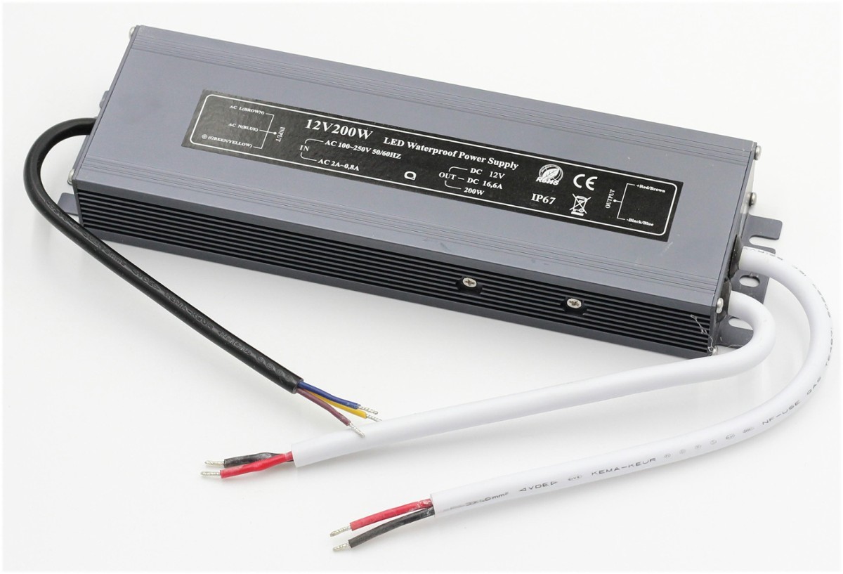 Komp. zasilania wodoodp. 16,7A 200W IP6712V DC SLIM