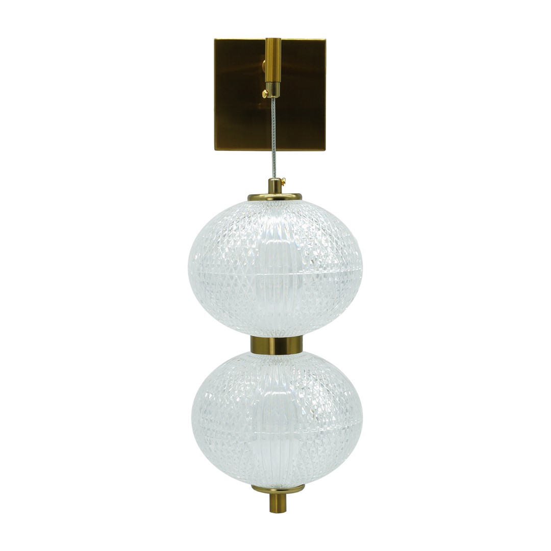 Kinkiet LED AMERILLA 30W 4000K – Złoto Szczotkowane, Designerski Kinkiet LED 360° – 3000 lm