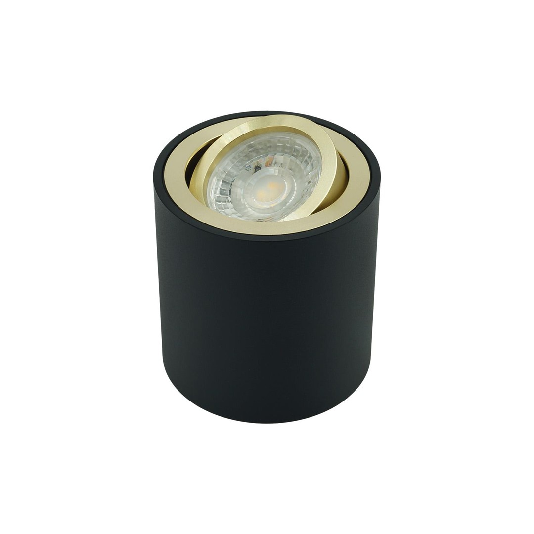 Oprawa natynkowa SPOT CORTO czarno-złota84 mm ruchoma