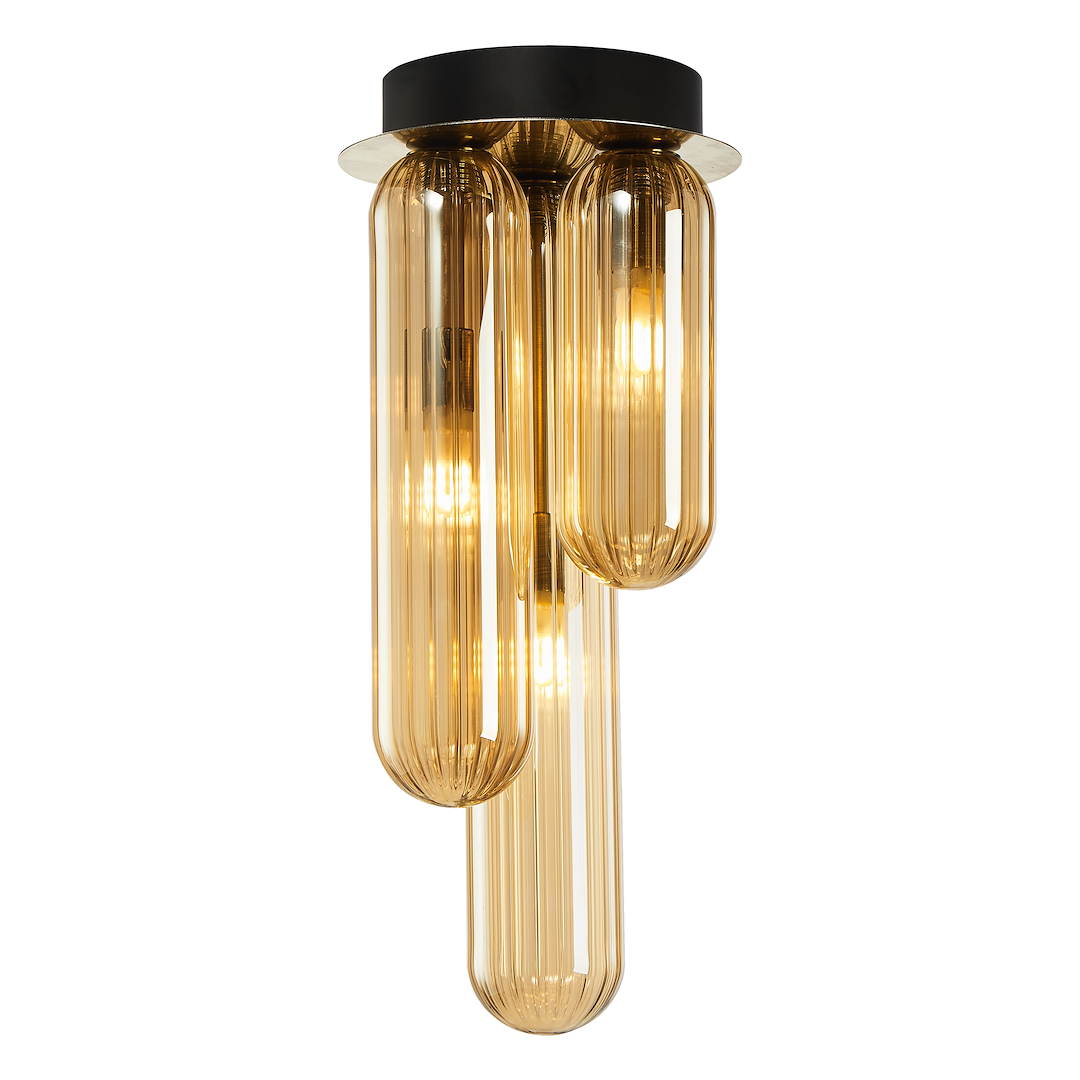 Lampa sufitowa PAX GOLD 3xG9 złoty mat nowoczesna matowa złota oświetlenie sufitowe
